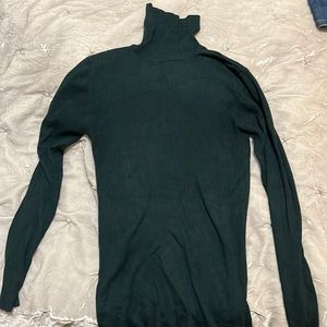 Express hunter green turtle neck sweater